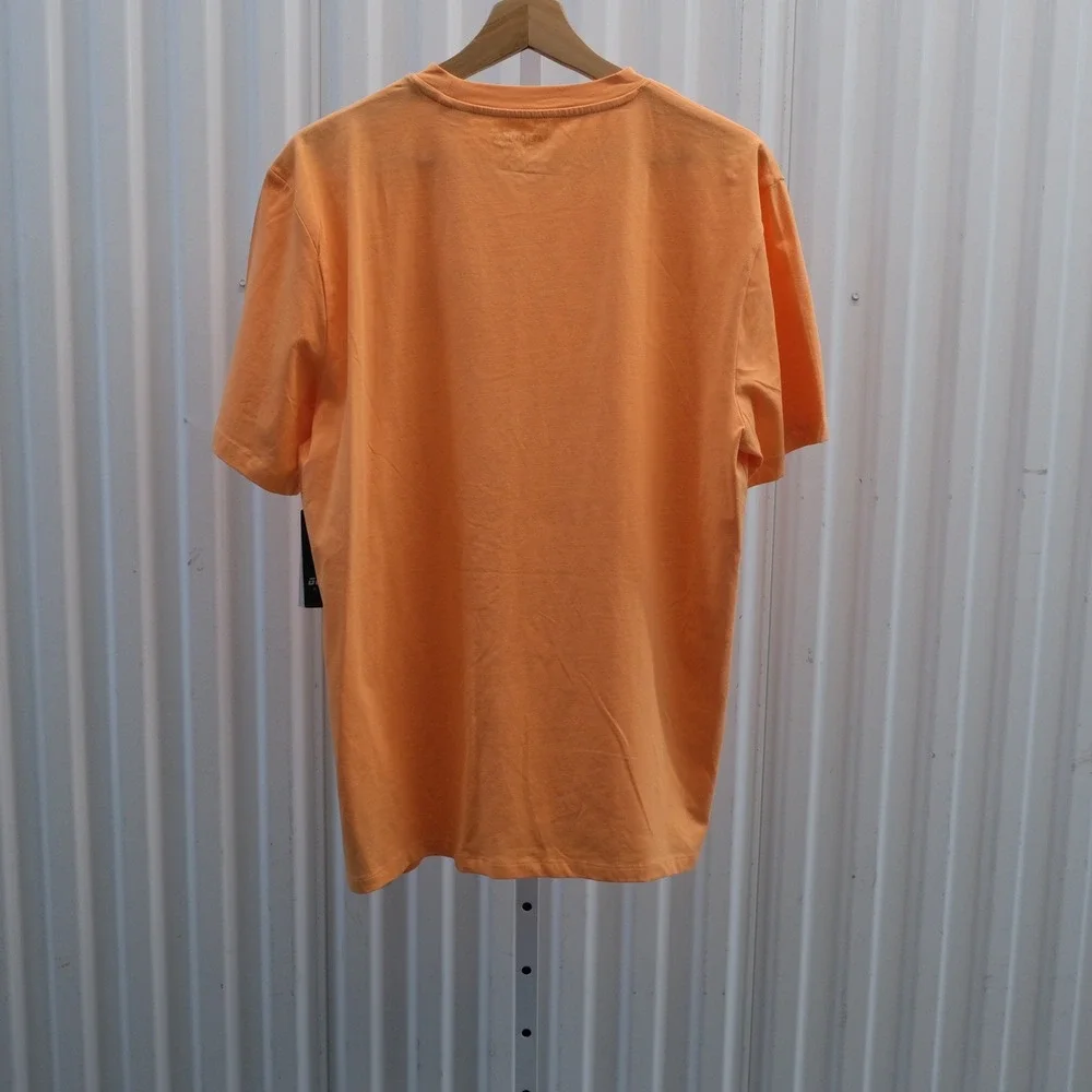 NWT Guess Men's T-Shirt Size Large Orange Logo SmartGuess Cotton Tee - Picture 2 of 10